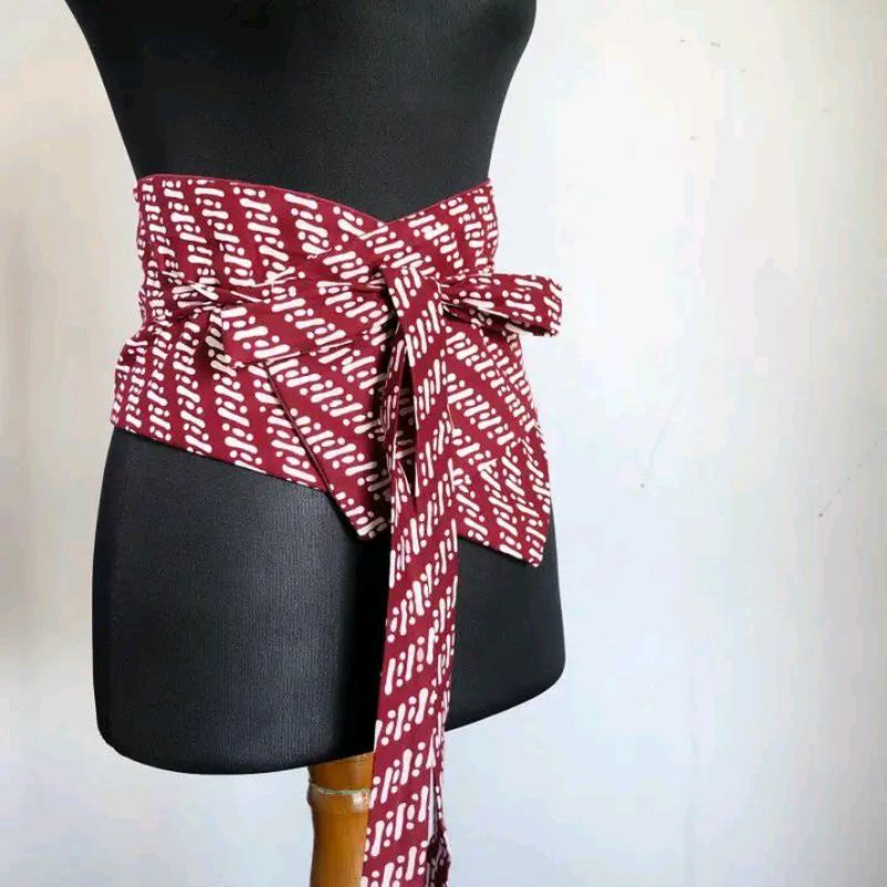 Obi Belt Batik Jumputan Premium/Ikat Pinggang Wanita