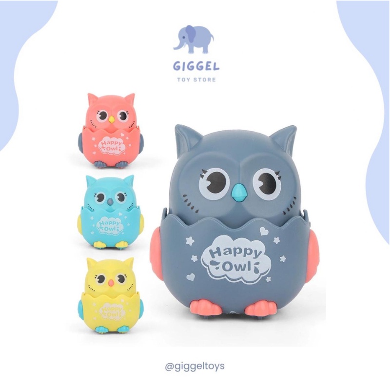 [ Giggel ] Mainan Bayi Owl / Happy Owl / Mainan Rotating Owl