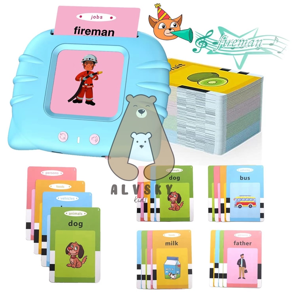 MAINAN EDUKASI FLASHCARD / FLASHCARD ANAK BERSUARA / CARD EARLY EDUCATION DEVICE