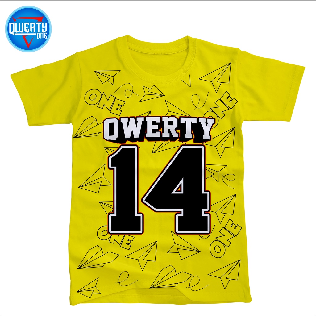 Kaos Anak Distro Qwerty 14 Kenari 1-10 Tahun