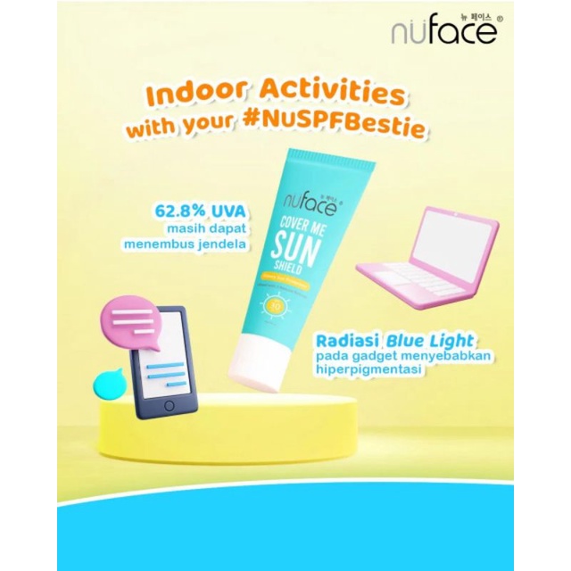 Sunscreen Nuface BPOM | Sunscreen Nuface Bundle | Nuface Cover Me Sun Shield