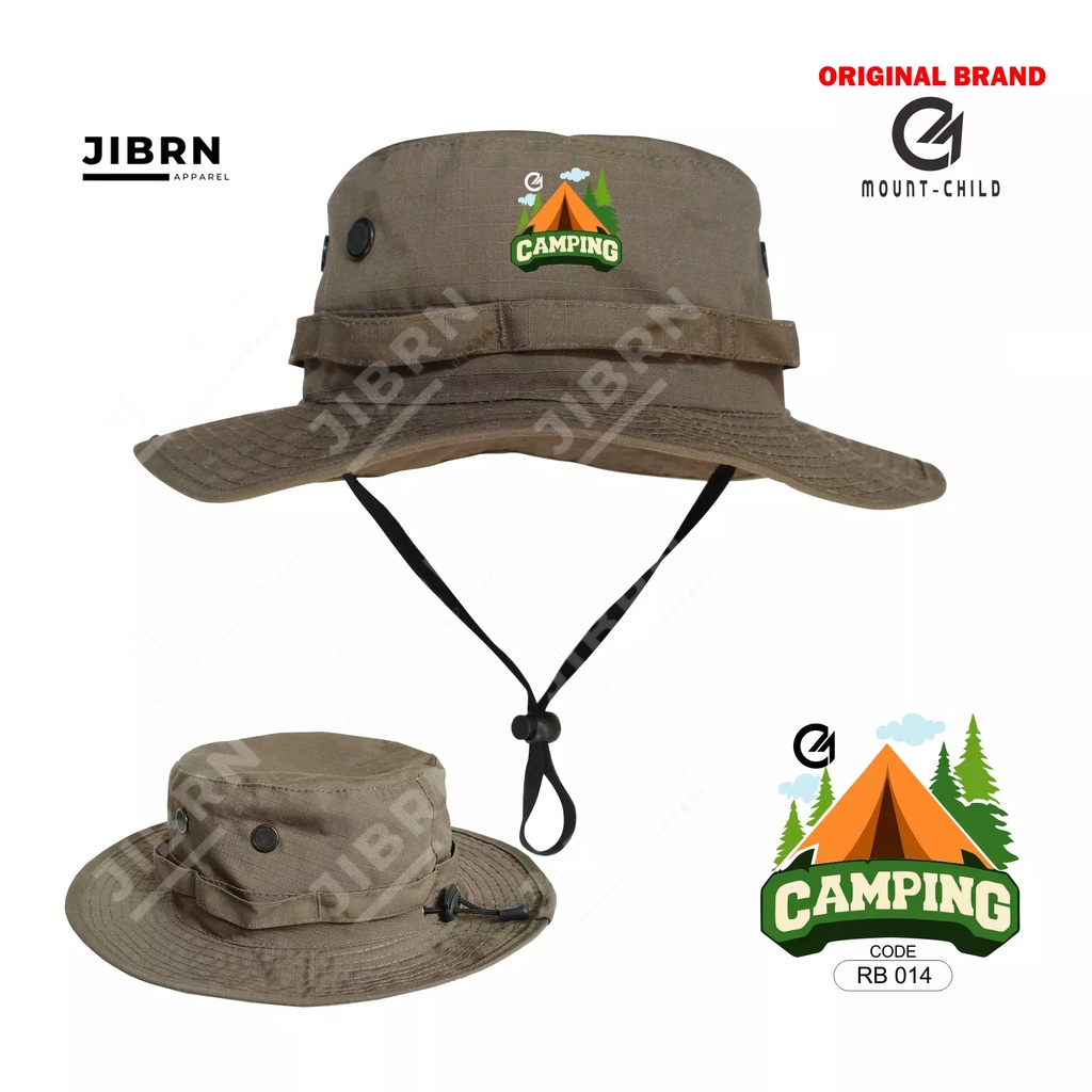 Mountchild Topi Rimba Dewasa Camping Tenda Kuning Premium Pria Wanita