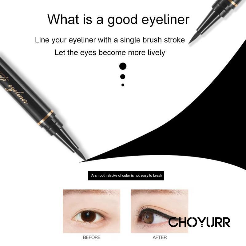 【COD】Eyeliner Hitam Cair Tahan Lama Waterproof Pen Anti Air Non Smudge Quick-Drying Korean Original Murah-CH