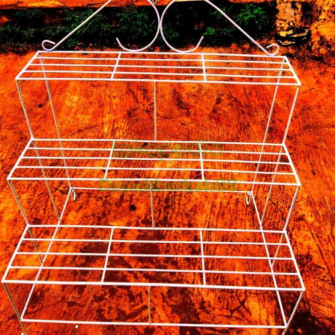 Besi 8MM/Rak Sepatu Besi Minimalis/Rak Sepatu Besi 3 Tingkat