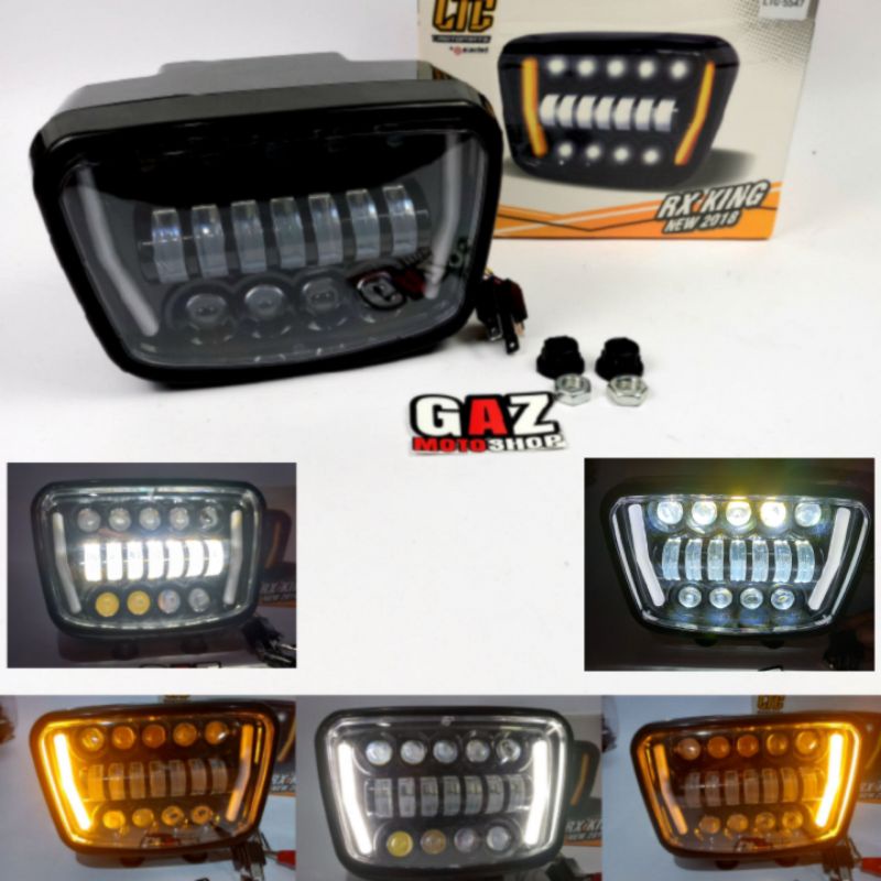 Headlamp RX King Daymaker LED Kotak Lampu depan Reflektor RXking Oval Hgh Quality