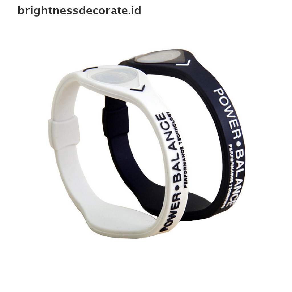 [Birth] Power Balance Energi Gelang Kesehatan Untuk Olahraga Gelang Tangan Ion Silikon Band Hadiah [ID]