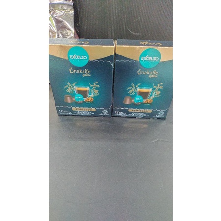 

excelso 100% kopi murni yang di kemas dalam bentuk kapsul variant espresso