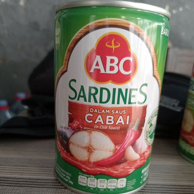 

Sardines ABC Saus Cabai 425gr