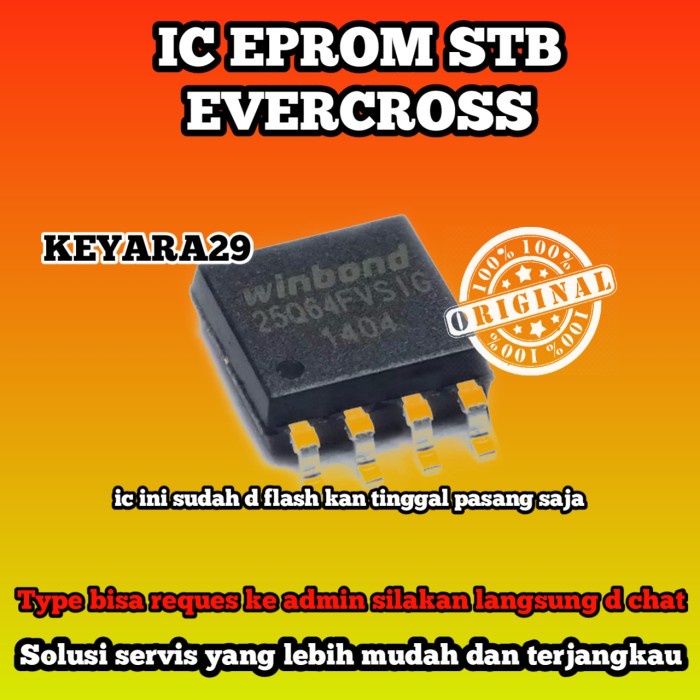 ic eprom stb evercross siap pakai