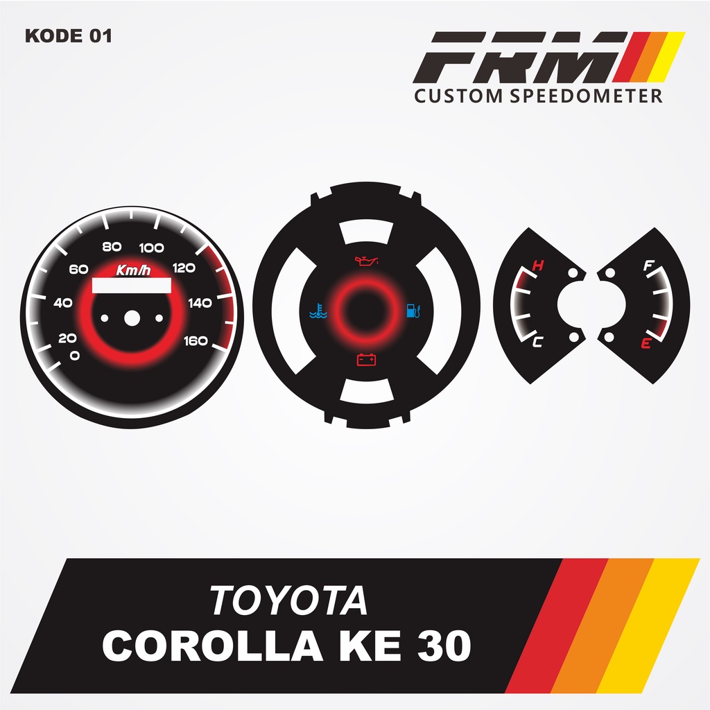 Custom Panel speedometer corolla KE 30 / custom Papan speedometer Corolla KE 30