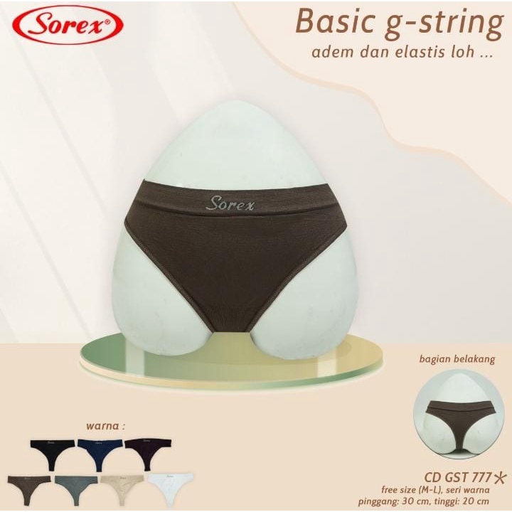 Sorex G-string Celana Dalam Wanita Sexy Art 777