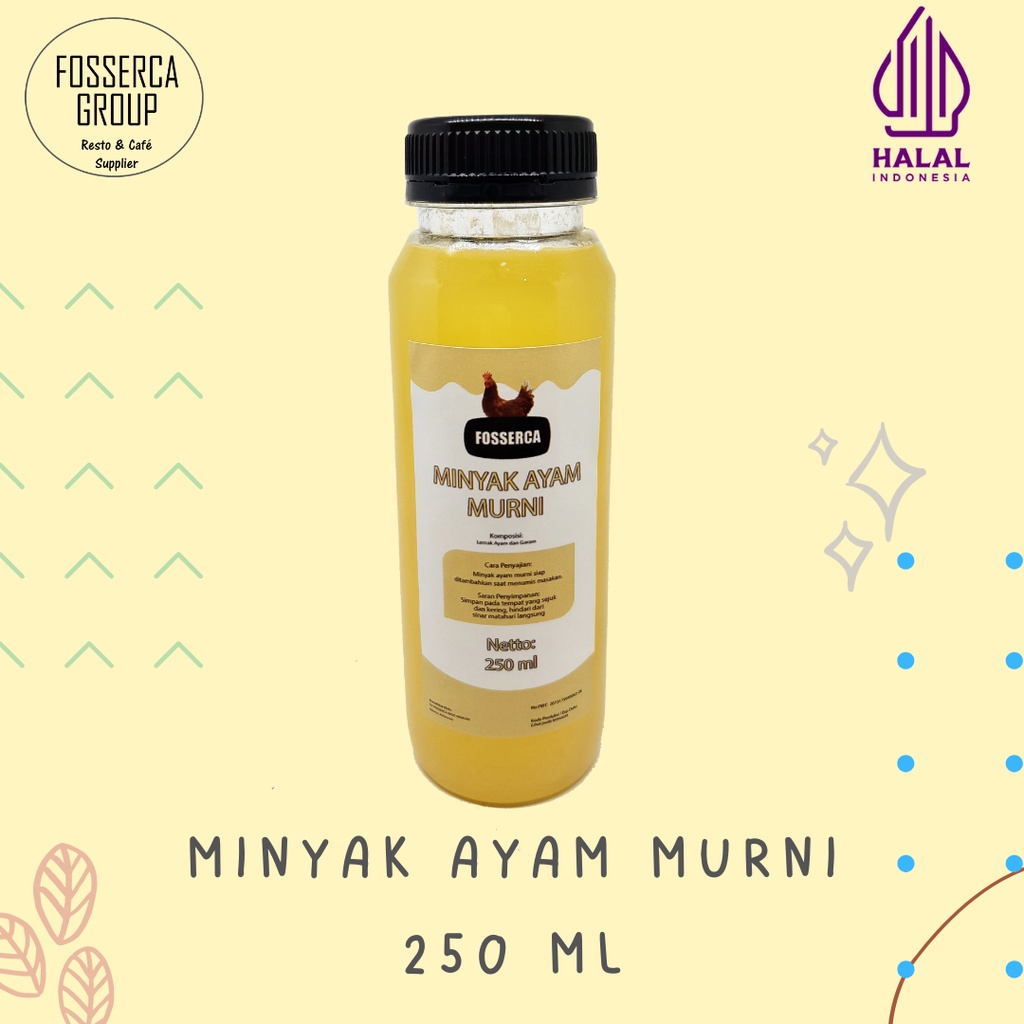 

Minyak Ayam Murni 100% untuk Masak / Chicken Fat Cooking Oil 250 ml