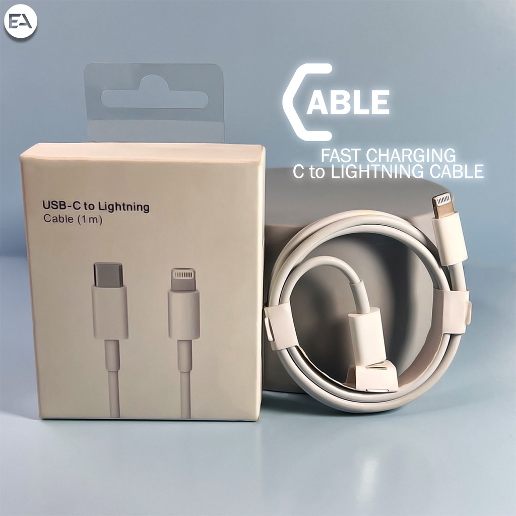 KABEL CHARGER LIGHT TO USB C/TYPE C FAST CHARGING ORIGINAL