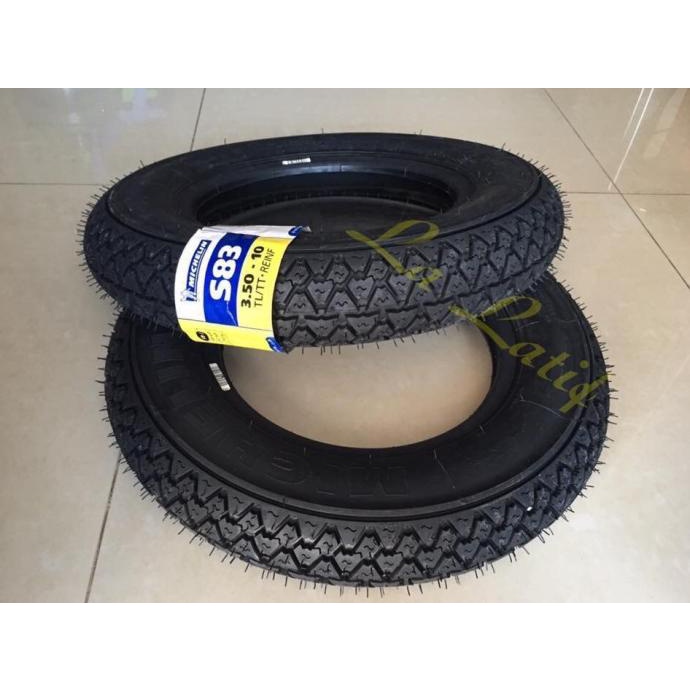 ban tubeless michelin s83 , 350-10 ,