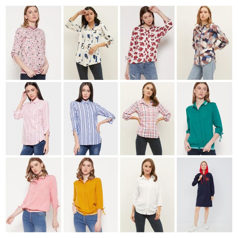 SALE KEMEJA AKO JEANS/ BLOUSE AKO JEANS ORIGINAL+WAJIB TANYA STOK)