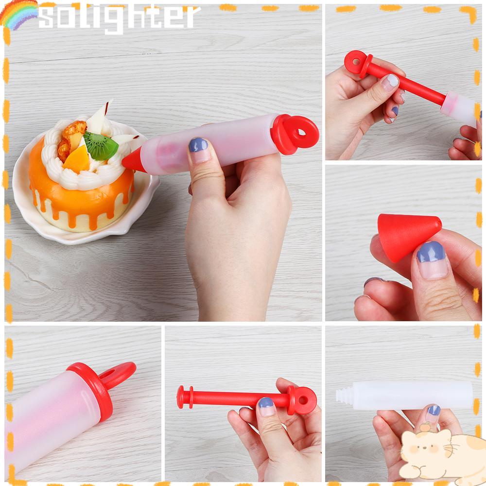 Solighter Pastry Nozzle Alat Cream Cup Food Grade Cake Pen