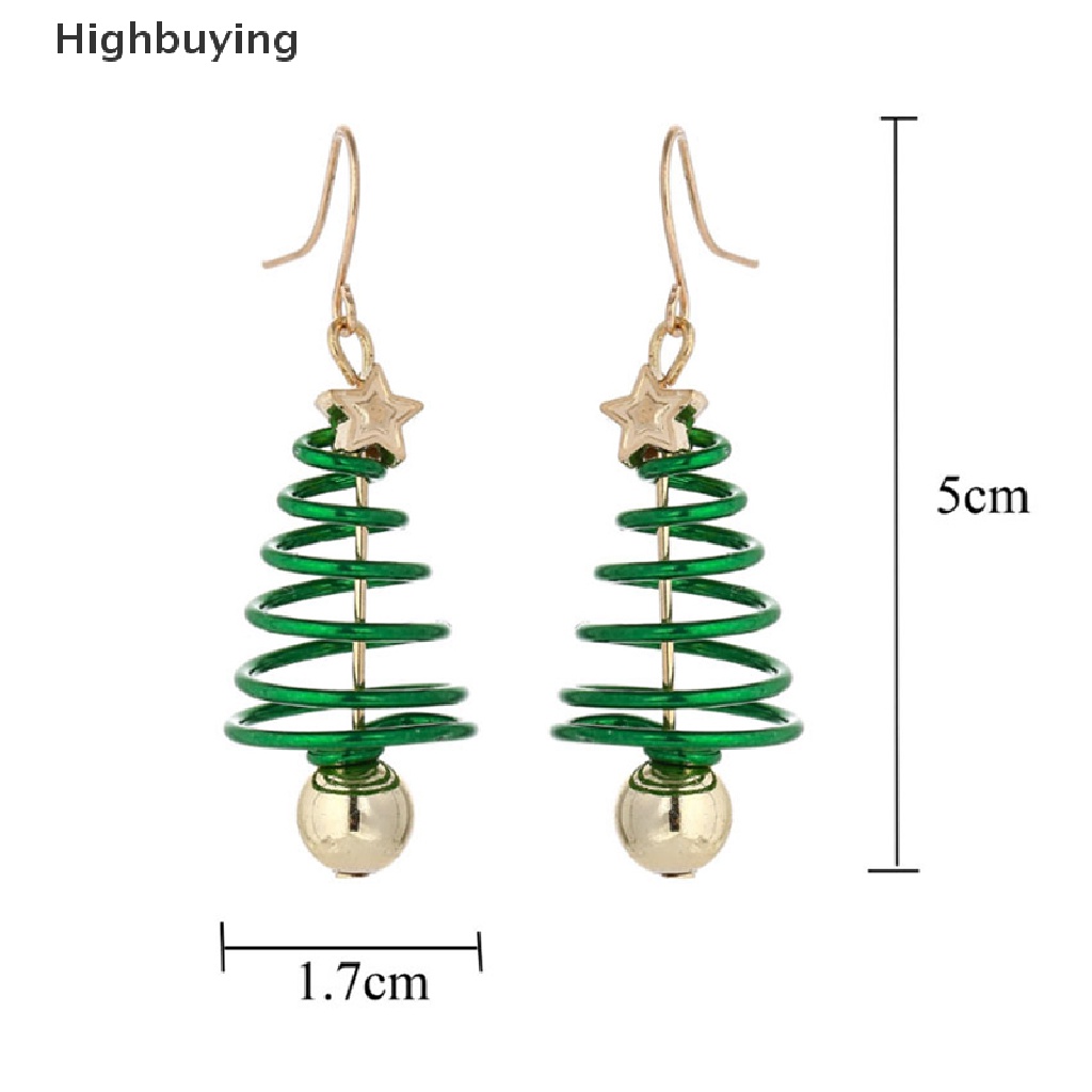 Hbid Anting Pohon Natal Anting Gantung Bintang Merry Xmas Earrings Glory