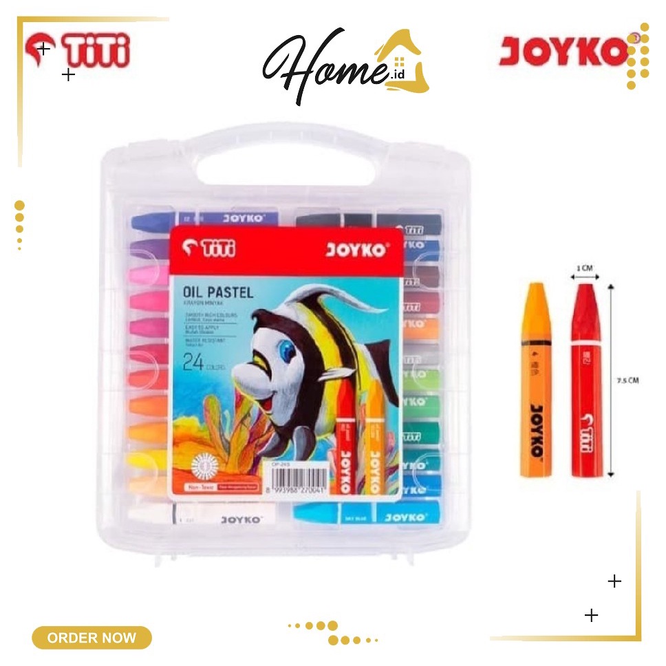 

OIL PASTEL 24 / CRAYON / KRAYON ISI WARNA MERK JOYKO/CRAYON TITI JOYKO