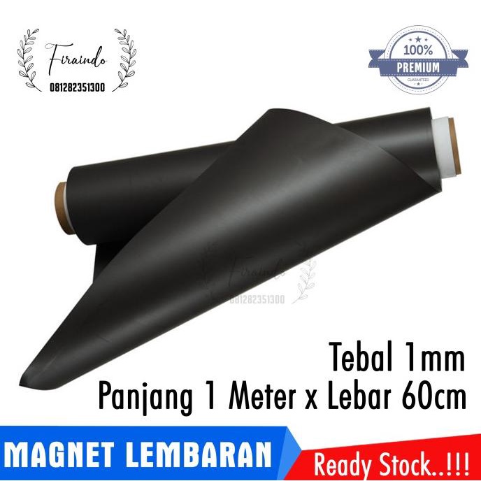 MAGNET Lembaran Sheet Rubber Hiasan Kulkas Meteran 1 Meter Tebal 1mm