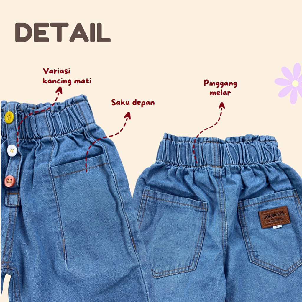 2-4 TH CELANA JEANS ANAK WINDY CELANA ANAK JEANS PEREMPUAN CELANA PANJANG ANAK