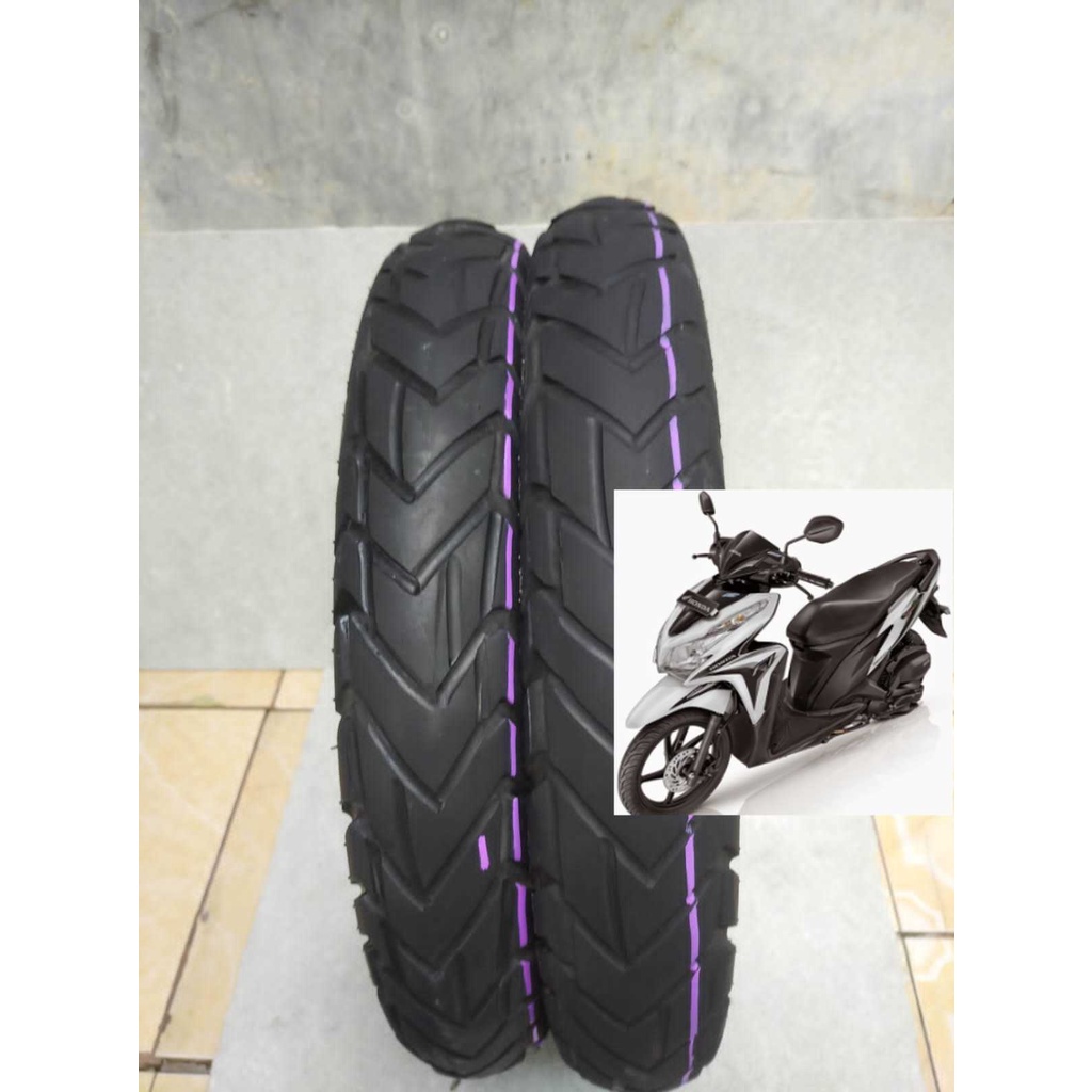 Terlaris FREE ONGKIR! Ban sepasang vario techno 125 FI batikan Non tubeless
