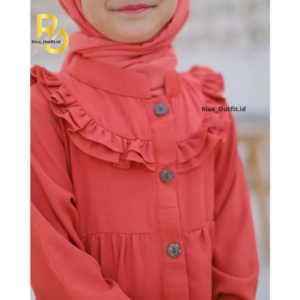 PROMO Gamis Anak Perempuan / Gamis Terbaru 2022 / Baju Gamis Anak Perempuan / Baju Muslim Anak Perempuan / Fashion Muslim Anak/ Baju Muslim Anak / Baju Lebaran 2023 Model Terbaru / Gamis Crinkle Airflow / Gamis Syakira Kids