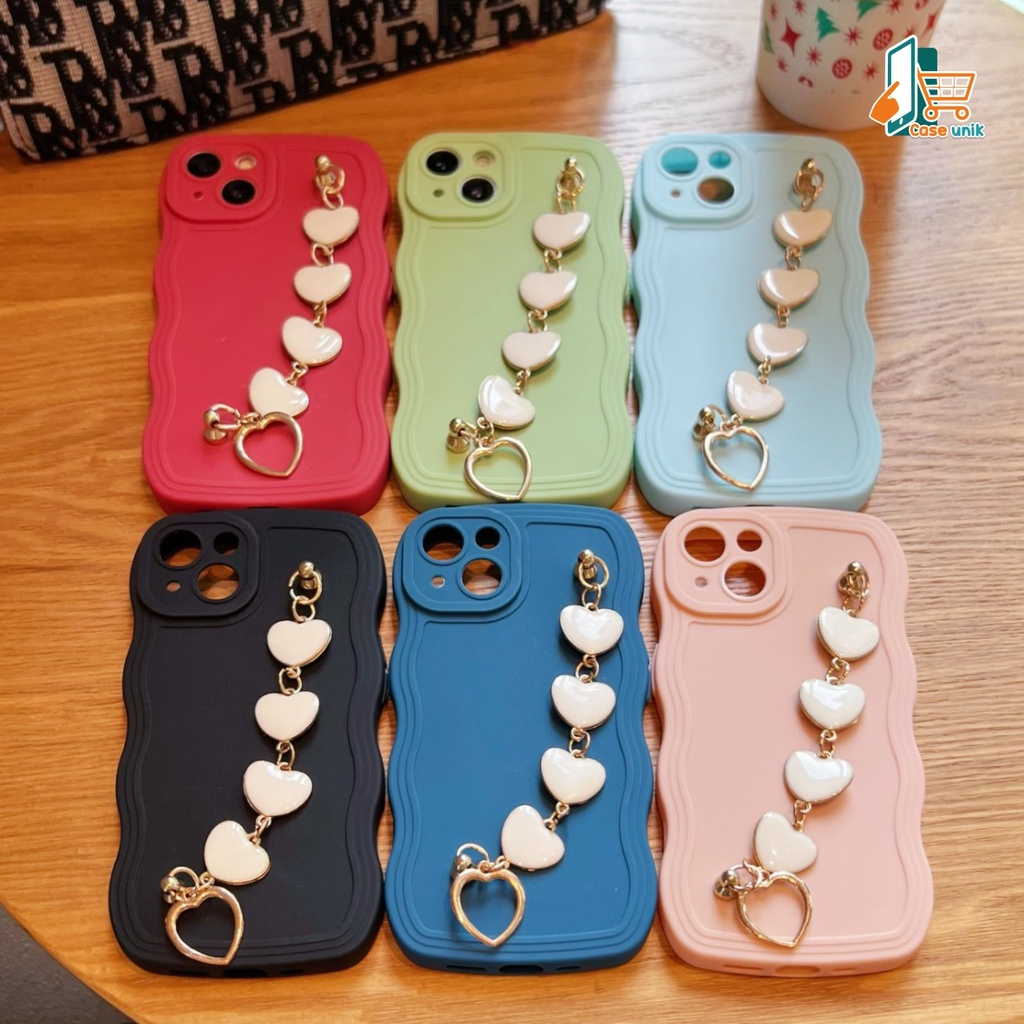 GC05 SOFTCASE GELOMBANG RANTAI LOVE FOR REALME C1 C2 3 5 5I 5S 8 8I 9 PRO PLUS 10 C11 C12 C25 C15 C17 7I C20 C21Y C25Y C30 C31 C33 C35 NARZO 50I 50A PRIME V23 5G CS5246