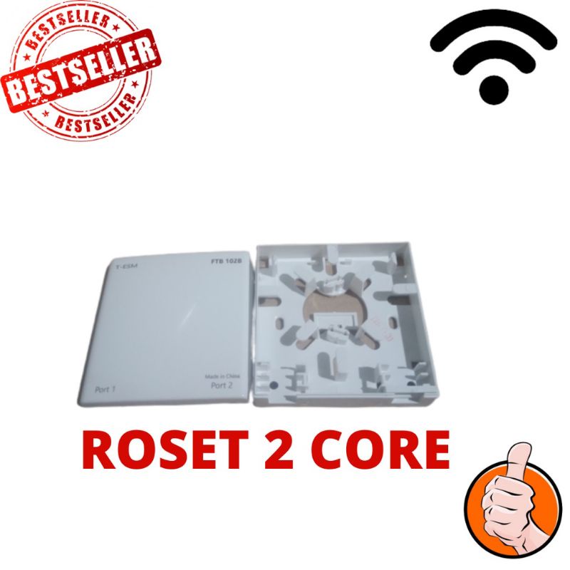 [COD] ROSET 2 CORE Kabel Fiber Optik Transparan Prekso Indoor 15M - 20M