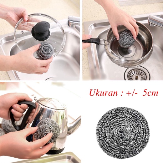 ❤ IJN ❤ SIKAT PANCI KAWAT STAINLESS / SIKAT BESI SABUT KAWAT SIKAT CUCI PIRING WAJAN SPON KAWAT SIKAT SABUT