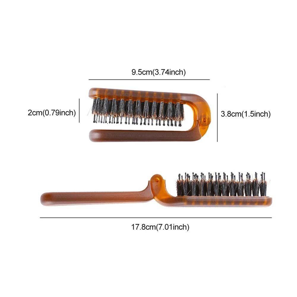 Sisir Bulu Agustina Barber Aksesoris Rambut Profesional Sisir Pijat Hairdressing Compact Foldable Comb