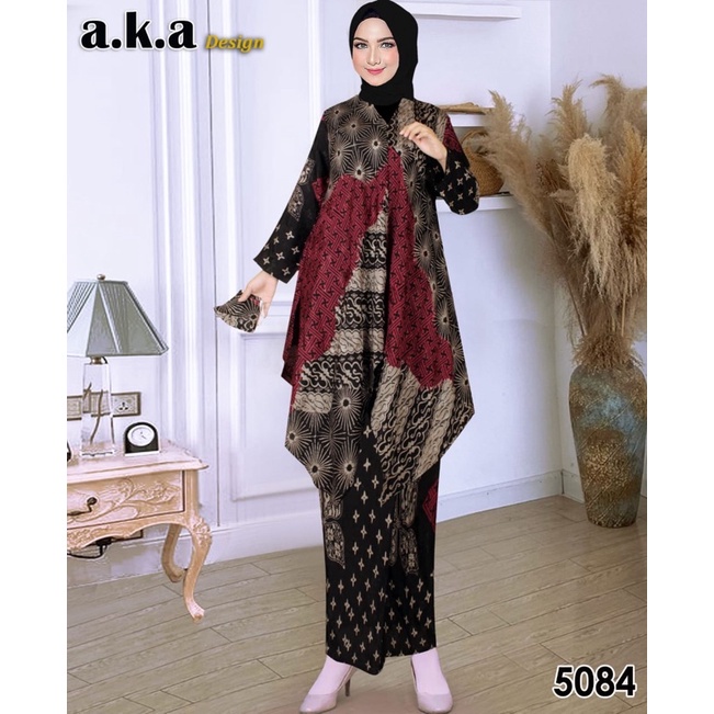 Setelan/Stelan Rok Batik Semi Sutra All size 5084