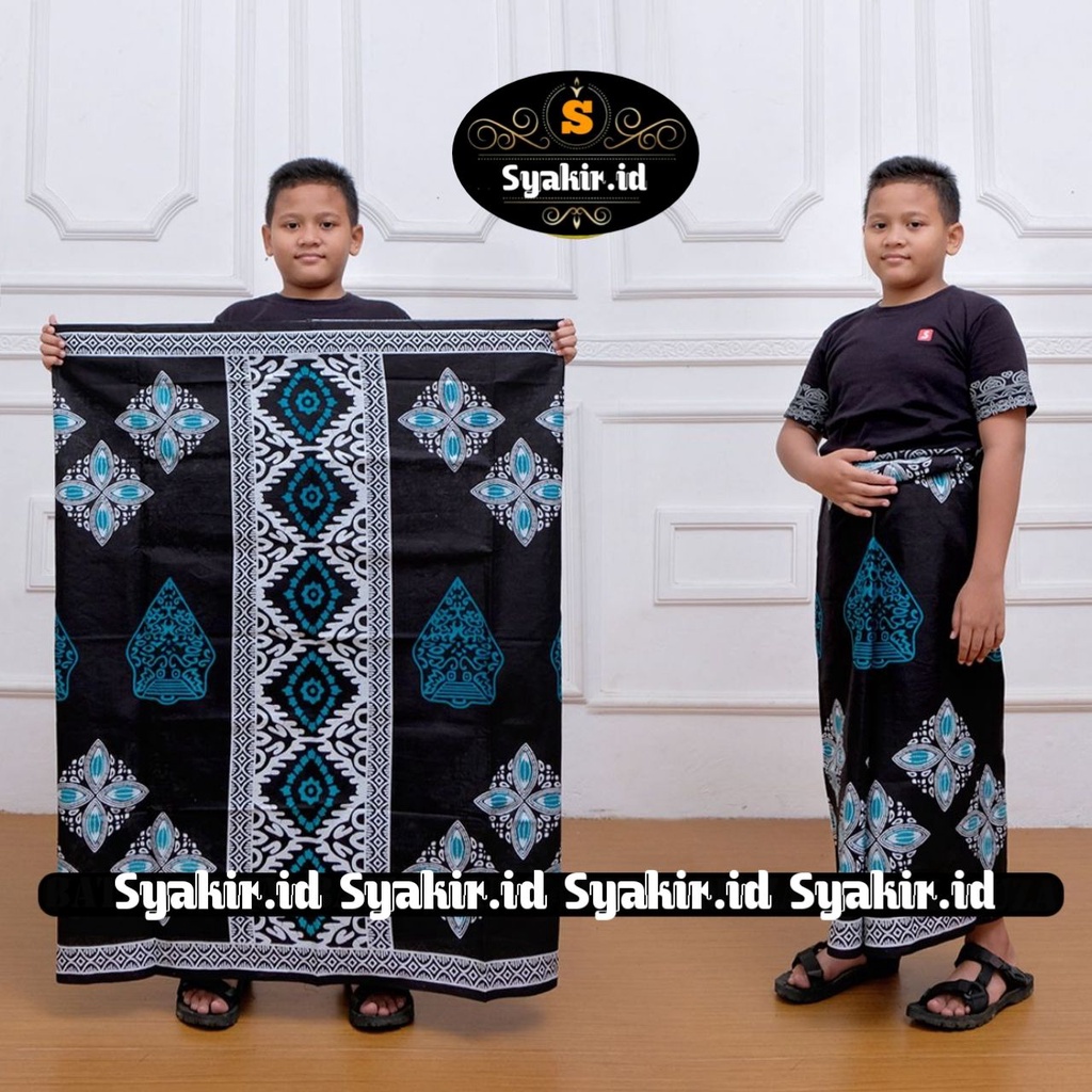 SARUNG BATIK ANAK USIA 8-12 TH MOTIF KAWUNG NU BATIK PEKALONGAN BISA BAYAR DITEMPAT/COD