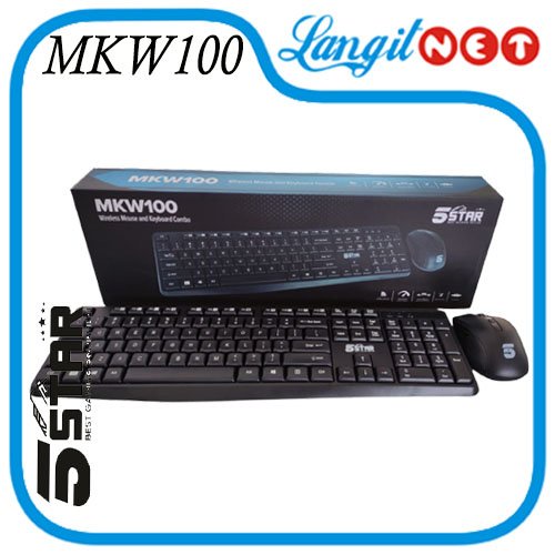 MKW100 5STAR WIRELESS KEYBOARD DAN MOUSE