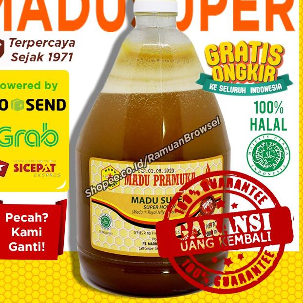 

Limited[TD4]-Madu Super Pramuka Galon 2000 ml (Madu + Pollen + Royal Jelly) Alami