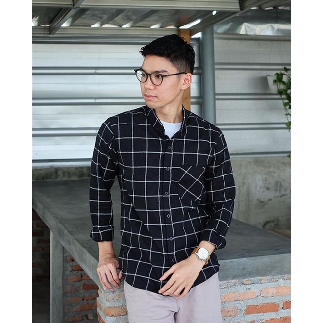 Kemeja Flanel Jumbo Motif Kotak Kotak Pria XXL XXXL / Kemeja Flanel Import Kualitas Terbaik