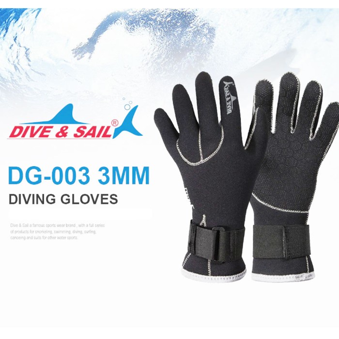 

Sarung Tangan Selam Scuba Diving Neoprene - DG-003 - L, Hitam