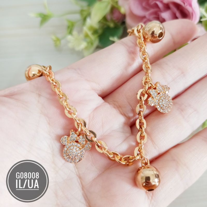Gelang Xuping Mickey Bola Rantai Nori G08008