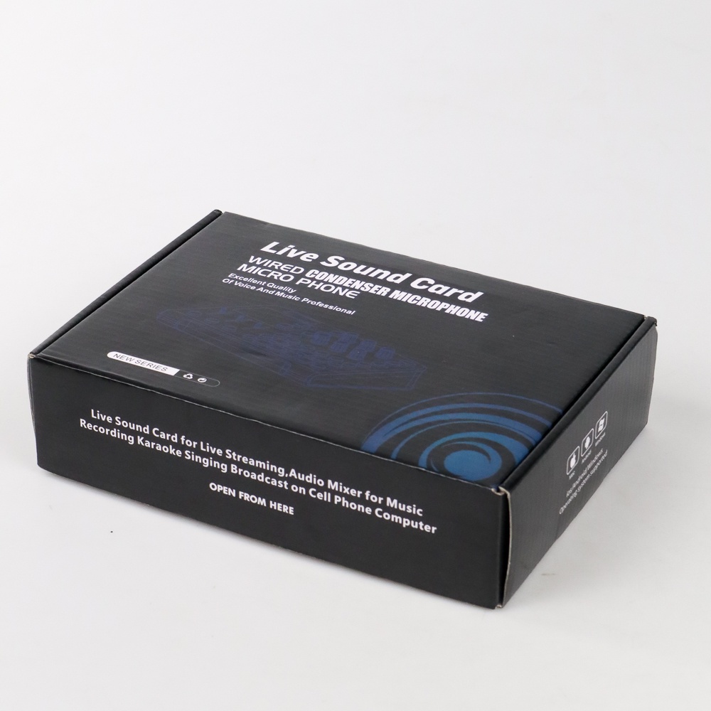 Crust Pro Sound Card External Live Boardcast Audio Mixer Bluetooth - M6 - Black