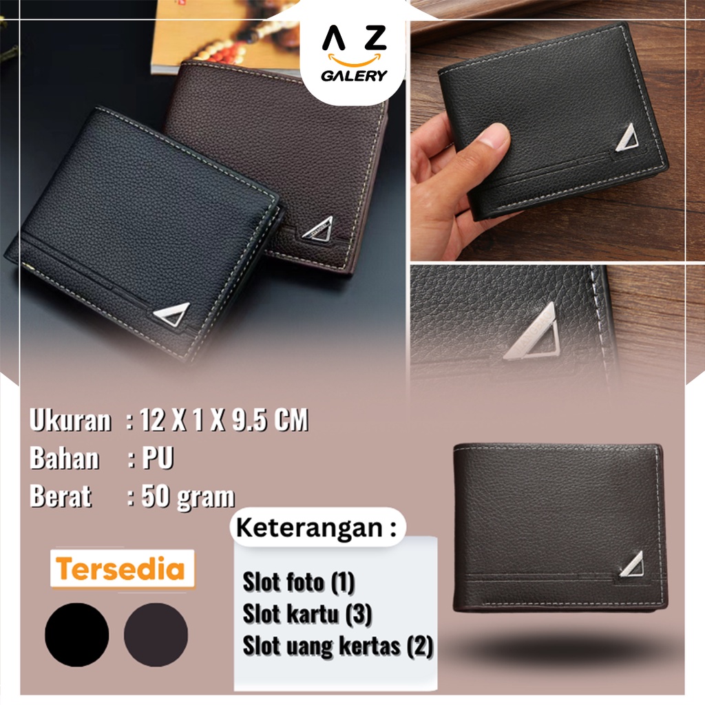 Dompet Lipat Pria Casual Import Murah Cowok Kekinian Men Wallet Kekinian Azgalery D92