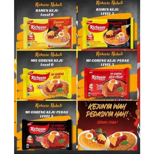 Nabati Richeese Mi Instan Goreng ramen Keju kuah lv 0 3 5 richicken