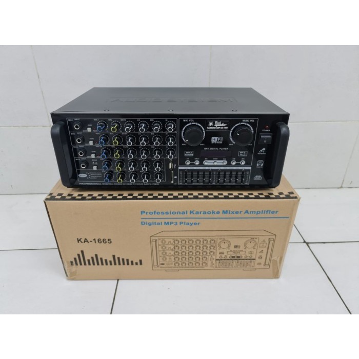 Power Amplifier Blackspider KA 1665 USB,BLUETOOTH,FM RADIO