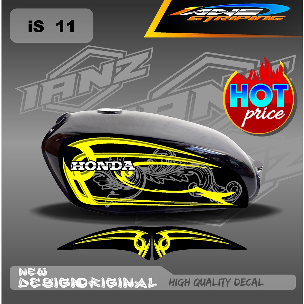 STRIPING CB 100 STANDART / STIKER CB 100 CUSTOM HOLOGRAM DAN NON HOLOGRAM IS11