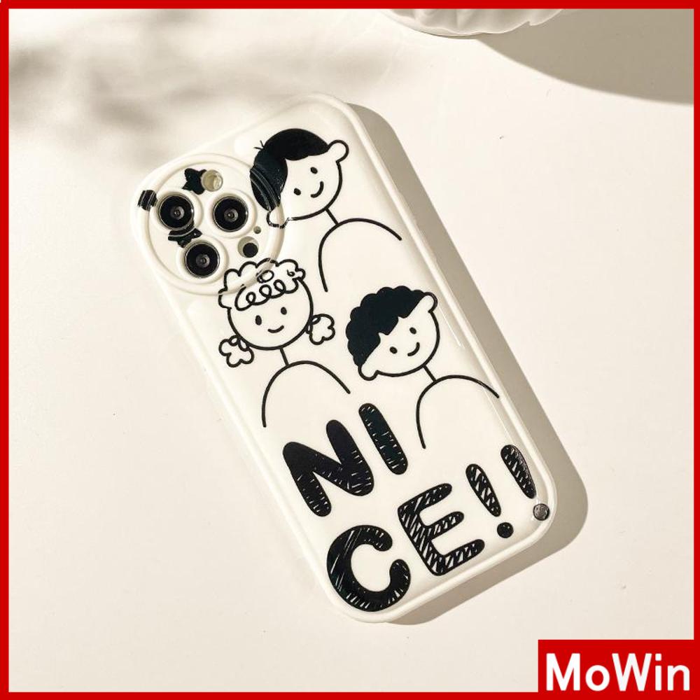 For iPhone 14 Pro Max iPhone Case White Bubble TPU Soft Case Airbag Shockproof Camera Cover Protection Cute Cartoon Compatible with iPhone 11 12 13 Pro Max 7Plus XR XS MAX