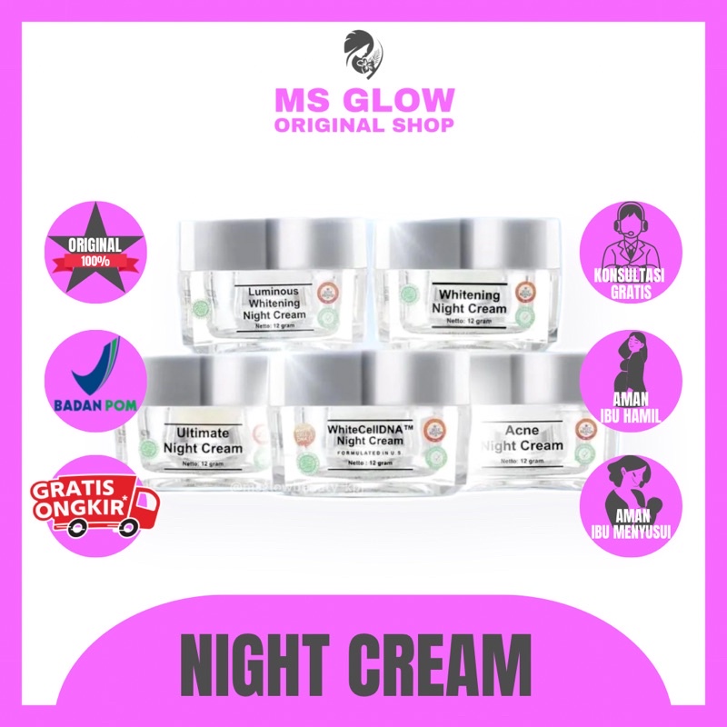 NIGHT CREAM MS GLOW / NIGHT CREAM SALMON DNA