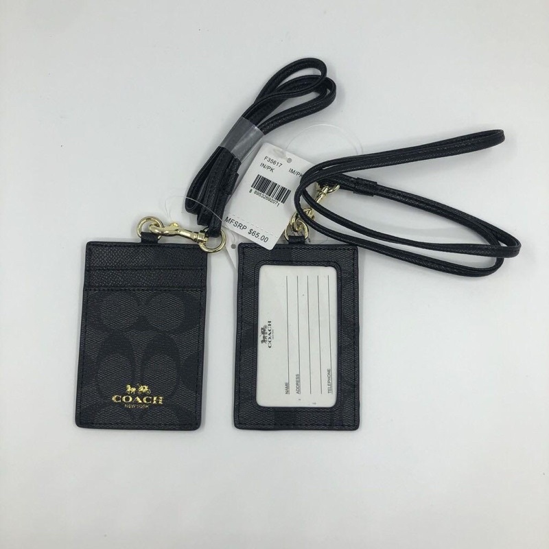 Original Coach F65573 Lanyard / ID Crad Holder