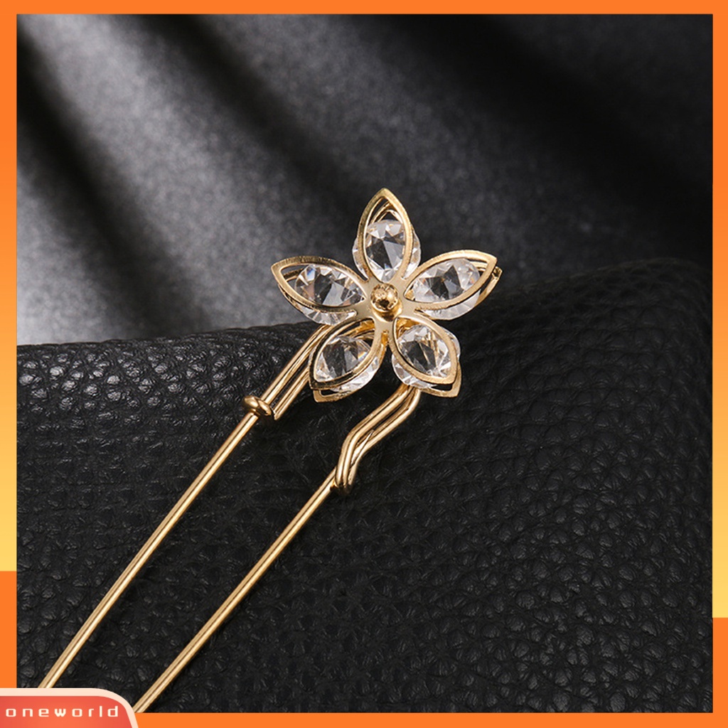 {oneworld} 5pcs Wanita Mutiara Imitasi Pin Besar Hias Bros Perempuan Pinggang Pakaian Klip