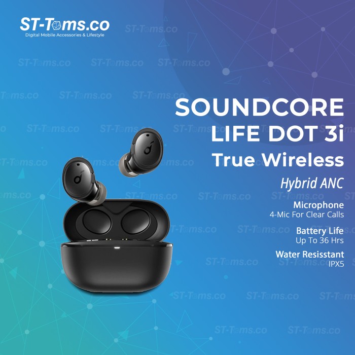 ANKER SOUNDCORE LIFE DOT 3I TRUE WIRELESS EARBUDS TWS - A3982