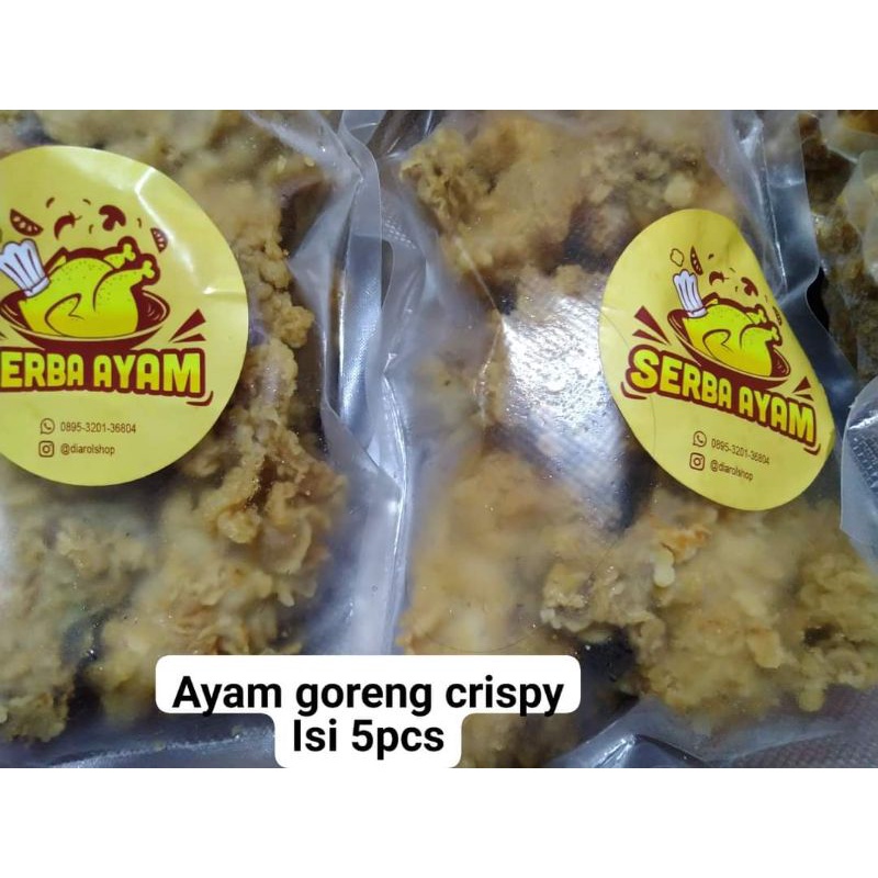 

ayam goreng crispy isi 5pcs