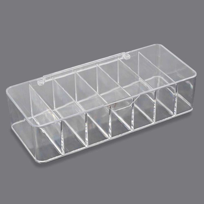 

Holder Kotak Tempat Kabel Organizer Cable Storage Box 7 Slot With Cover