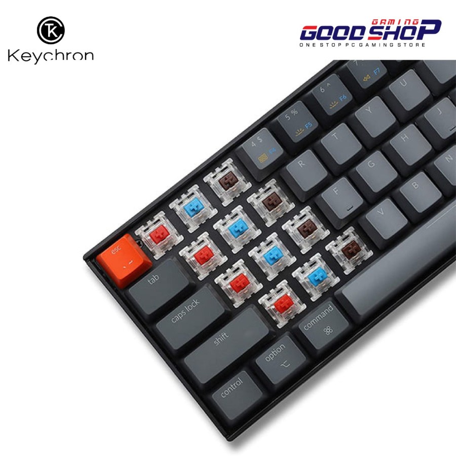 Keychron K6 Hot-Swappable WHITE Backlight PLASTIC Frame Keyboard